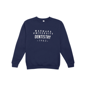 Marmara Dentistry Yazılı Basic Yaka Sweatshirt